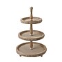 Storied Home Round 3-Tier Decorative Wood Tray, Brown (DF0228)~#|#~71B15736-9ECE-4612-BD0430BA54B36804_sc7