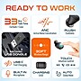 Delton T150 Wireless Active Noise-Canceling Bluetooth Stereo Earbuds with Auto-Pairing USB Dongle, Black (DBHT150)~#|#~71B35F3B-47DB-4D3A-AEA7CB8C99B8E214_sc7