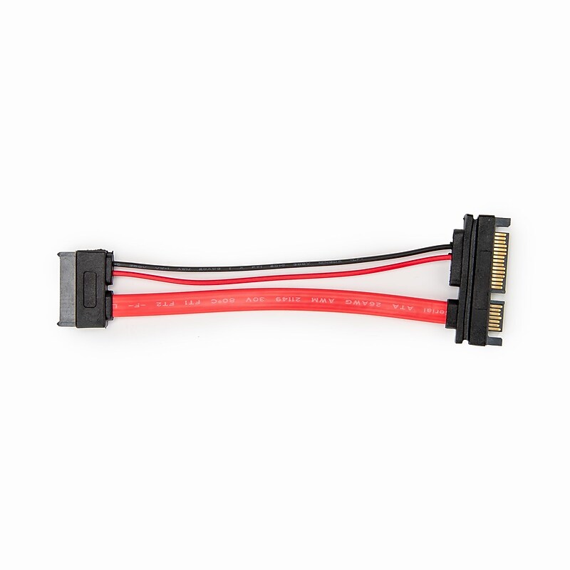 Rocstor Premium 0.5ft Cable, Female to Male, Red (Y10A341-RD) image 1