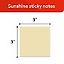 Staples Sticky Notes, 3" x 3", Sunshine Collection, 3600 Sheets – Standard Self‑Stick Notes for Messages, Reminders & Planning~#|#~71B766D7-255E-4B73-9EB295A192110D48_sc7