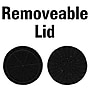 Household Essentials Handwoven Paper Rope Barrel Wicker Storage Basket Side Table, Black (ML-4220)~#|#~71C2DEAD-798D-4306-8133CA6F88CD1F1E_sc7