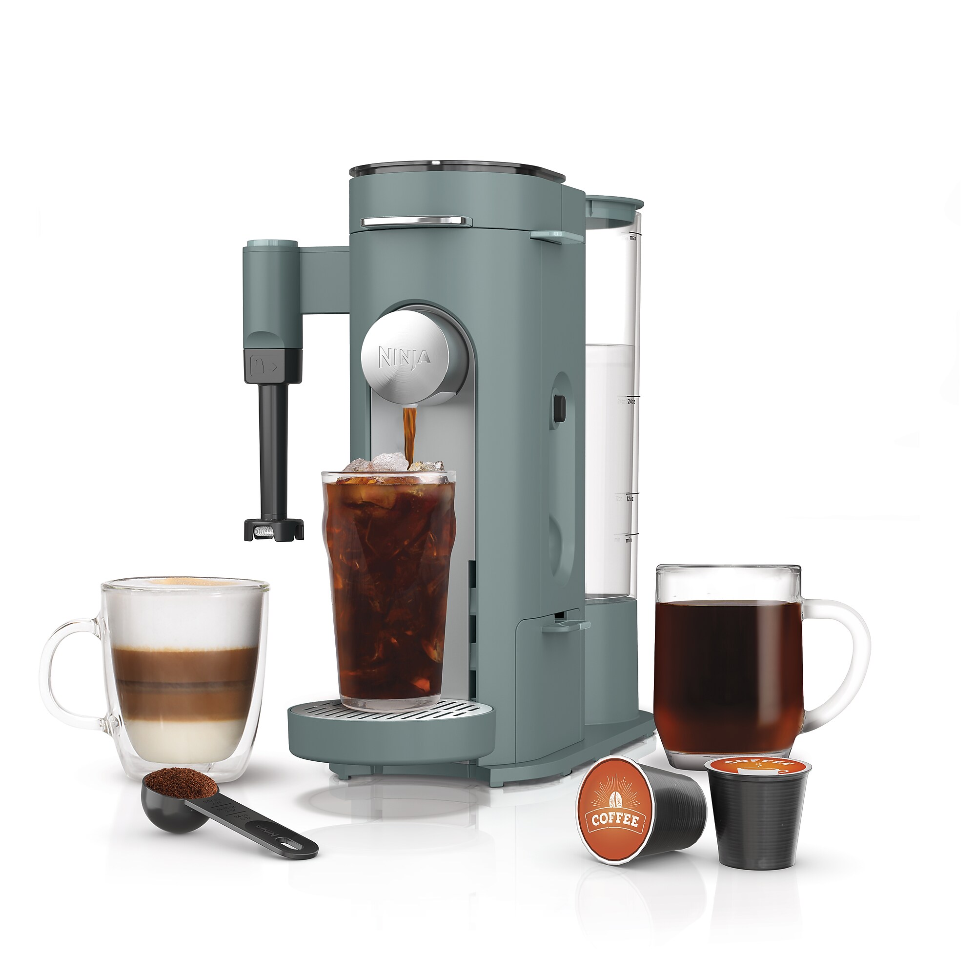 Ninja 3-Cups Single Serve Coffee Maker, Sage Green (PB051SG) Simolary simolary.com