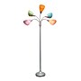 Simple Designs Medusa 67" Silver Floor Lamp with Cone Shades, Multicolored (LF2006-SLM)~#|#~71CD18BB-F432-48B6-97E513C306025DAB_sc7