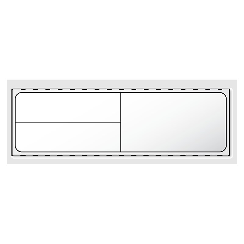 Caresfield Thermal Blank Medical Labels, 4" x 1.25", 7200/Carton (82000) image 1