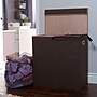Household Essentials Collapsible Double Laundry Hamper with Lid, Brown (HH5614)~#|#~71D25D4F-1816-4386-A73352072EE059D6_sc7