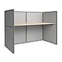 Bush Business Furniture Easy Office Cubicle Desk with Low Panels, Natural Elm (EOD260NE-03K)~#|#~71E4417D-9AF4-4D1C-85387FECAC7F51E2_sc7