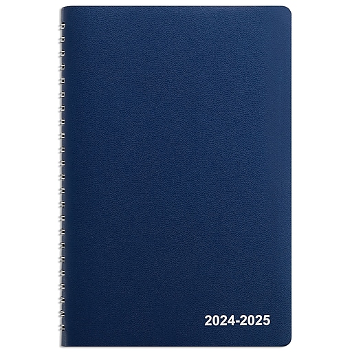 20242025 Staples 5" x 8" Academic Weekly & Monthly Planner, Faux