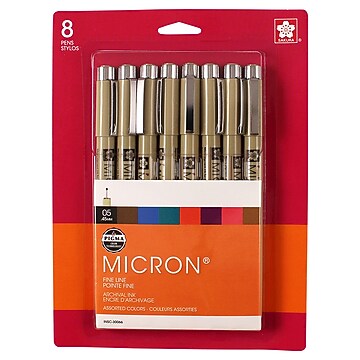 Sakura Pigma Drawing, Fineliner, Assorted Ink, 4/Bundle (SAK50040