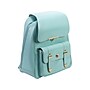 McKlein MARYVILLE Leather Laptop Backpack, Small, Aqua Blue (99578)~#|#~71F091AA-D911-4621-AC341F7366FCC2C2_sc7