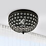 Lalia Home Crystal Glam 2 Light Ceiling LED Flush Mount, Restoration Bronze, 2/Set (LHM-2000-RZ-2PK)~#|#~71F19B9C-7FA2-4E35-89DED6B8E6B57706_sc7
