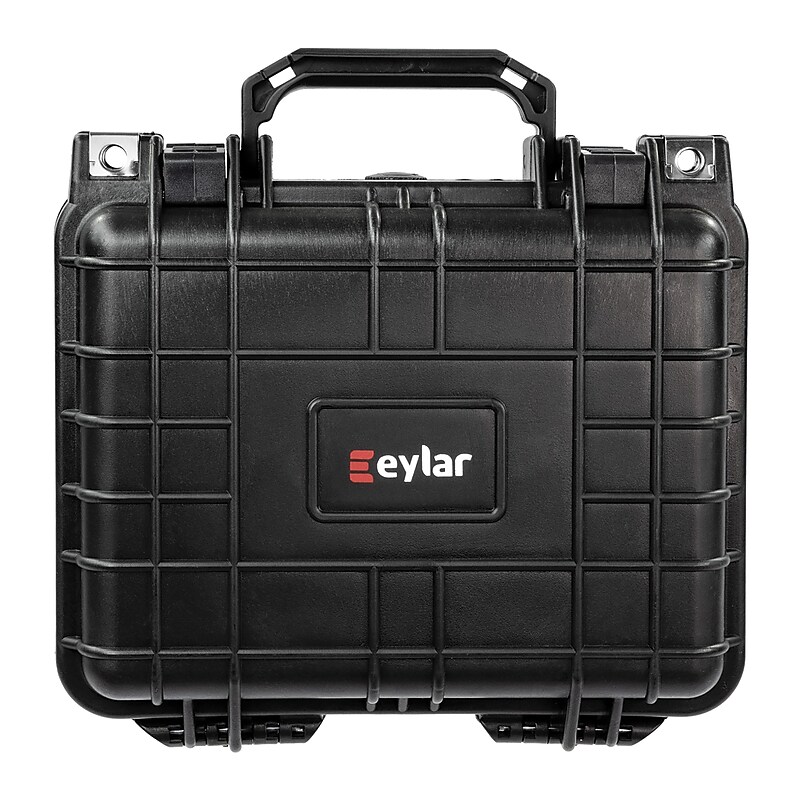 Eylar Small Waterproof & Shockproof Hard Case with Foam Insert for Camera & Gear, Black (SA00022) image 1