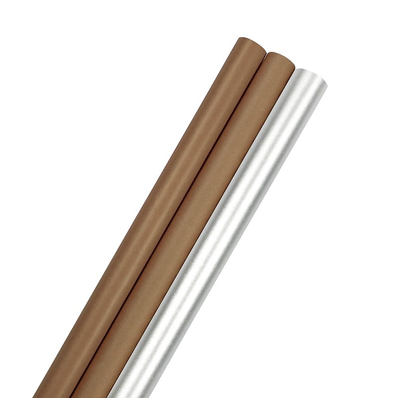 JAM Paper Gift Wrap, 87.5' x 30", Multicolor, 3 Rolls/Pack (77450119) image 1