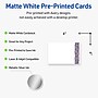 Avery Floral Design Matte Blank Card, White, 20/Pack (S00-F50)~#|#~71FCA461-4A6B-48C5-B3E84274788828F8_sc7