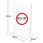 Deflect-O Image Document Holder, 8.5" x 11", Vertical, Table Top, Clear Plastic (69201)~#|#~71FD210C-AE8D-47B4-9597D1BACDBDC443_sc7