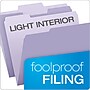 Oxford Recycled File Folder, 1/3-Cut Tab, Letter Size, Lavender, 100/Box (1521/3LAV)~#|#~71FF9DAF-A56A-4A15-BE6F0C2869C13B06_sc7