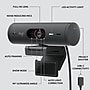 Logitech Brio 505 HD 1080p Webcam, 4 Megapixels, Graphite (960-001522)~#|#~72013C3F-57A4-44BE-AA4DE5911A4E4DBC_sc7