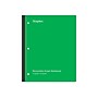 Staples Wireless 1-Subject Notebook, 8.5" x 11", Graph Ruled, 80 Sheets, Green (ST58384C)~#|#~7201A942-DD3B-4C1F-9B8C005D0102C41E_sc7