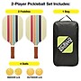 Global Printed Products Fiberglass Pickleball Set, Color Chosen at Random, 7/Set (XS-PB-PDL-AST-S)~#|#~7202E5F7-665D-43EB-A39E6894C30A642A_sc7