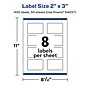 Avery Laser/Inkjet Rectangle Durable Waterproof Labels, 2" x 3", White, 400 Labels/Box (94237)~#|#~72061083-4730-4169-AF2ECCCF4523DE71_sc7