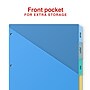 Staples Write & Erase Plastic Dividers with Pockets, 5-Tab, Multicolor (ST63056)~#|#~72089CBE-BB4E-4817-A57EBCDF5DE31679_sc7