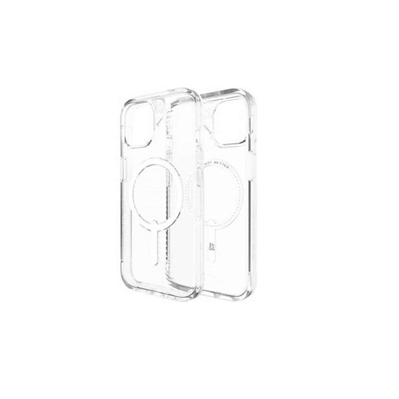 Zagg Luxe Snap MagSafe Phone Case for iPhone 13/14/15, Shock Absorbing, Clear (702311897) image 1