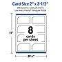 Avery Rectangle Single Rounded Corner Business Cards, Matte White, 200/Pack (19479398868)~#|#~720BAB25-C778-43BF-BA708495A9A5DB17_sc7