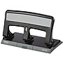 Staples One-Touch 3-Hole Punch, 30 Sheet Capacity, Black (26614)~#|#~7210716E-EB16-4936-9ED58B155ADBEBD9_sc7