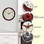 Infinity Instruments Round Retro Red Wall Clock, Aluminum, 15" (10940RD-15)~#|#~721341E9-6BB1-4144-901FB81F79BD6E36_sc7