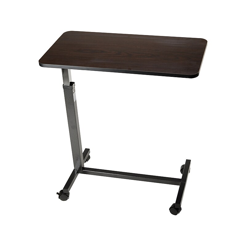 Dynarex Overbed Table, Walnut (10450) image 1