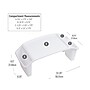 Mind Reader 10.75" x 22.25" Plastic Kids' Lap Desk Activity Tray, White (KIDLAP-WHT)~#|#~72163E77-2E82-408D-8DA800837B52C1A3_sc7