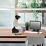 Simple Designs Gooseneck Organizer LED Desk Lamp, 18.50", with iPad Tablet Stand and Charging Outlet, Black (LD1057-BLK )~#|#~72190093-88D2-4E04-85FC8F646EC683A0_sc7