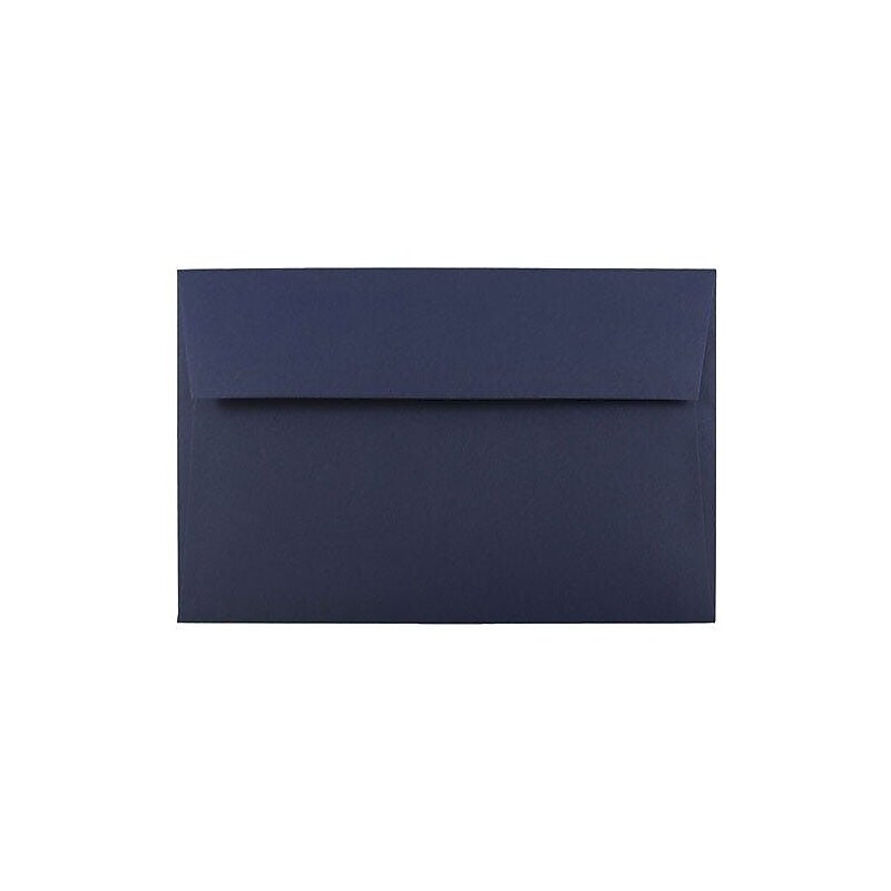 JAM Paper A10 Booklet Envelope, 6" x 9 1/2", Navy Blue, 100/Pack (LEBA867d) image 1