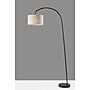 Adesso Chrystie 83.5"H Black Floor Lamp with Drum Shade (4053-01)~#|#~721B8552-2B43-4EBC-B84F08BFD77FCF22_sc7