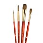 Princeton RealValue Mixed Media Natural Camel Variety Brush Set, Red, 4/Set, 3 Sets/Bundle (PBXPR9121-3)~#|#~721C656D-3FCC-4B0C-ACBC335A0D4DFEA2_sc7