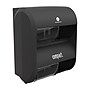 Georgia-Pacific Compact Quad 4-Roll Coreless Toilet Paper Dispenser, Black (56744B)~#|#~721EB427-3EDD-4705-9BB4CD3BB2EF127C_sc7