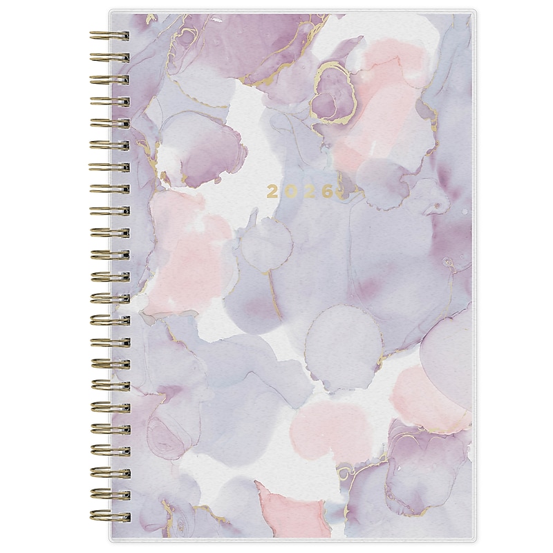 2026 Blue Sky Marble 11" x 8.5"  Weekly & Monthly Personal Organizer, Plastic Cover (158047) image 1