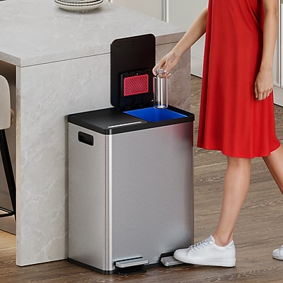 iTouchless SoftStep Trash Can and Recycle Bin - Thumbnail 3