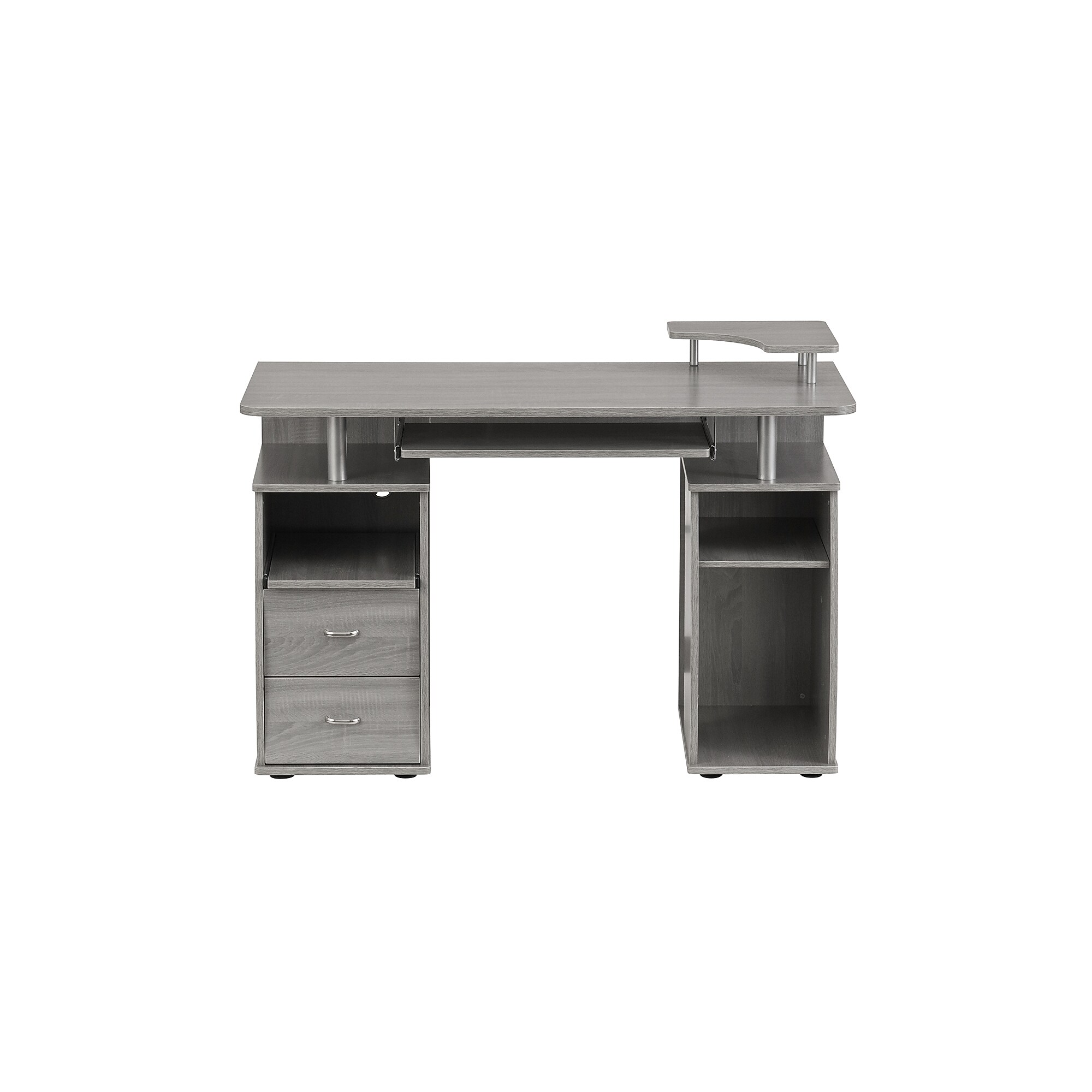 Techni Mobili Complete Computer Workstation Desk With Storage, Gray (RTA-8211-GRY) Sansujyuku sansujyuku.com