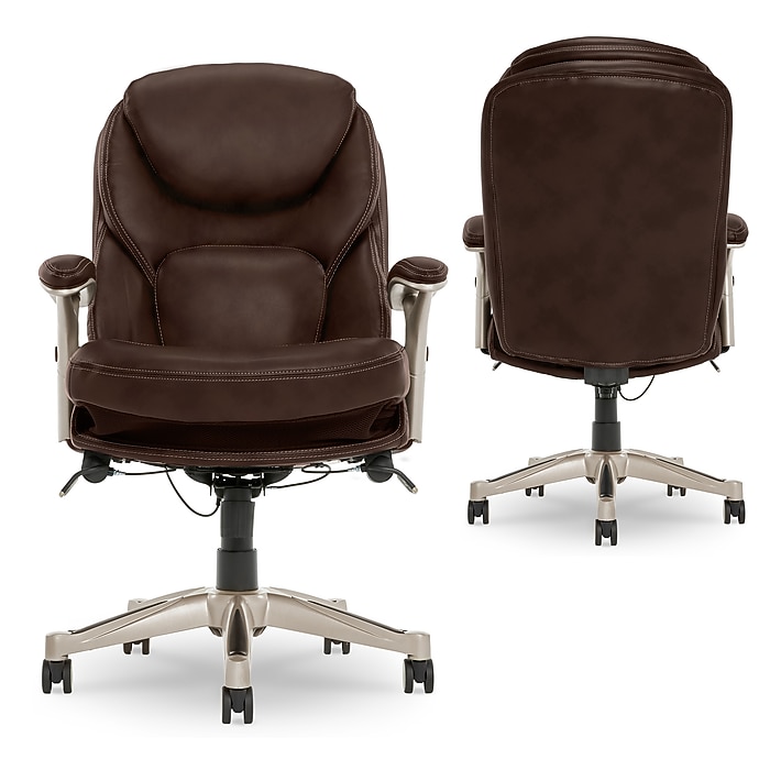 Serta Works Ergonomic Faux Leather Swivel Executive Chair with