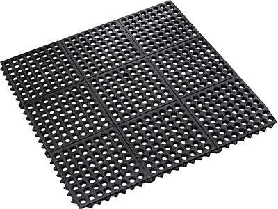 Crown Mats Safety-Step Perforated Safety Mat, 36″ x 36″, Black (KM RG33BK) Sansujyuku sansujyuku.com