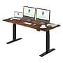 FlexiSpot E7 Commercial 72''W Electric Rectangular Adjustable Standing Desk, Black Walnut/Black (E7BCOM7230-BW)~#|#~722CBA93-5571-4FB0-8E2510EC2C133149_sc7