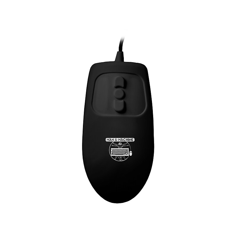 Man & Machine Mighty Ergonomic Ambidextrous Optical USB Mouse, Black (MM/B5) image 1