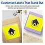 Avery Laser/Inkjet Multipurpose Rectangle Labels, 3-1/3" x 4", Neon Yellow, 480/Box (94215)~#|#~7238286E-C00F-462F-A147B4A0726A88D4_sc7