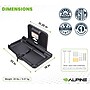 Alpine Industries Wall Mounted Charging Station, HDPE, Black  (411-E-BLK-MK)~#|#~72382A79-01C7-4462-8B62B544CA574306_sc7