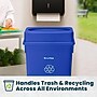 Alpine Industries Polypropylene Recycling Bin, 23 Gallon, Blue (477-R-BLU-PKG1)~#|#~723DB336-1036-4355-8161F7794B7DE3B9_sc7