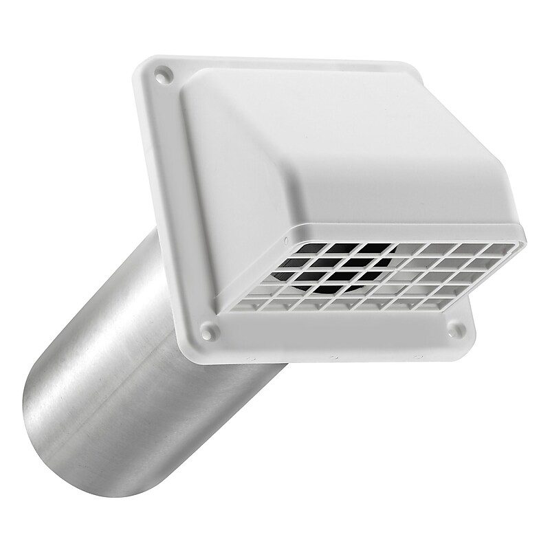 Lambro White 4" Plastic Preferred Hood Vent (224W) image 1