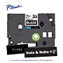 Brother P-touch TZe-345 Laminated Label Tape, 3/4" x 26.2', White on Black~#|#~723E536D-2848-4C9D-998C16EA627BDC57_sc7