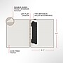 Staples Pro120 Elite™ Flexible Cover Notebook, 8.5" x 11", Narrow Ruled, 90 Sheets, Black (ST63367)~#|#~723F076C-53EC-4841-B9B0931102BF0FAB_sc7