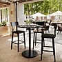 Flash Furniture TopGuard 36" Round Wood Dining Table with Round Base, Black Faux Marble/Black Base (STRD36BMATR24B)~#|#~723FE2C0-2886-4F05-B69CF21D7137D660_sc7