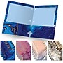 Global Printed Products Marble 3-Hole Punched 2 Pocket Presentation Folder, Assorted Colors, 16/Pack (GPP-0100-B)~#|#~724068C4-A7A3-4BFE-9216AC9D99C7B3DC_sc7
